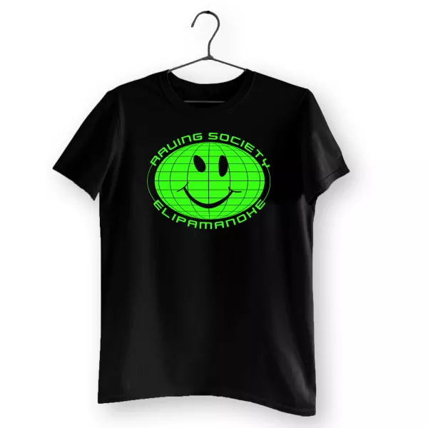 elipamanoke raving society tshirt shirt schwarz grün black green