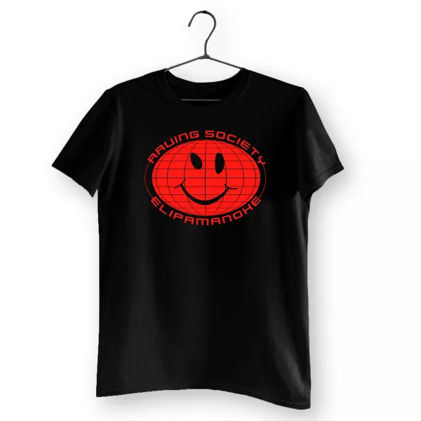 elipamanoke raving society tshirt shirt schwarz rot black red