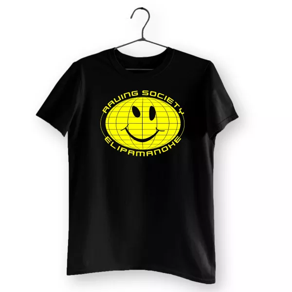 elipamanoke raving society tshirt shirt schwarz gelb black yellow